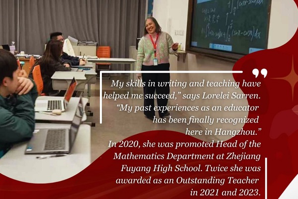 made it in china: lorelei, guro ng matematika na nakabase sa hangzhou